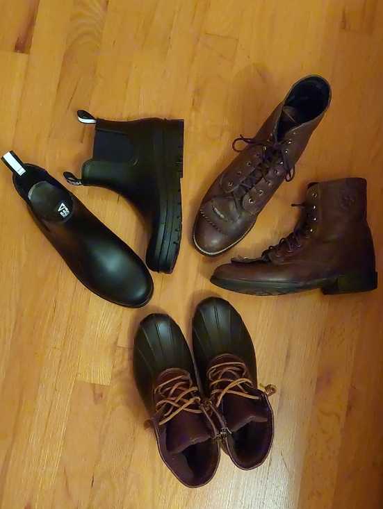 Ariat Shoes - Bundle Ariat Heritage Lacer Boots & Waterproof Sperry & Hisea Rain Boots 8